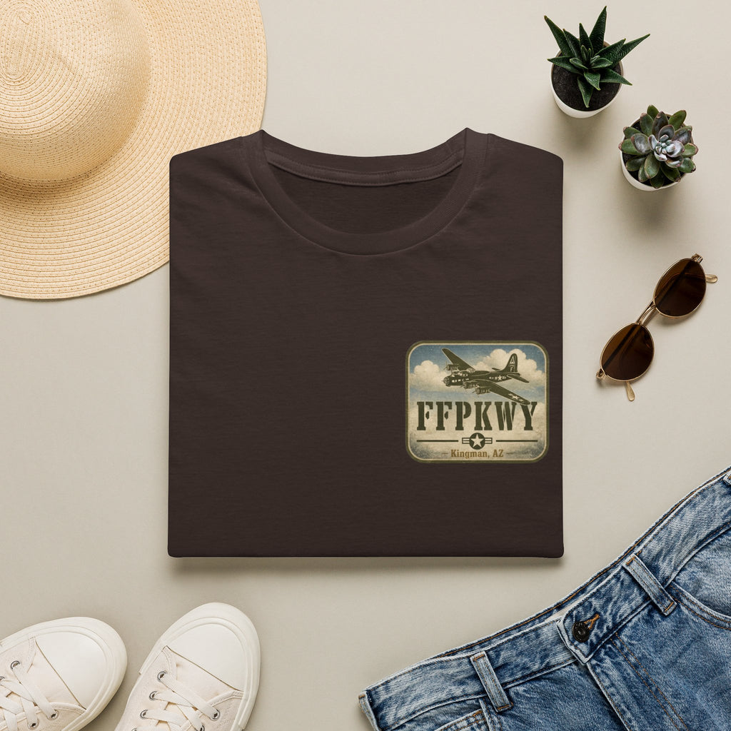 Aviation Patch T‑Shirt — Vintage Airplane FFPKWY Graphic