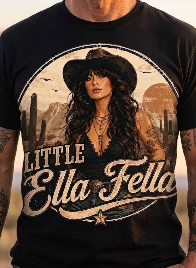 Youth Tee – "Little Ella Fella" Vintage Werewolf Graphic